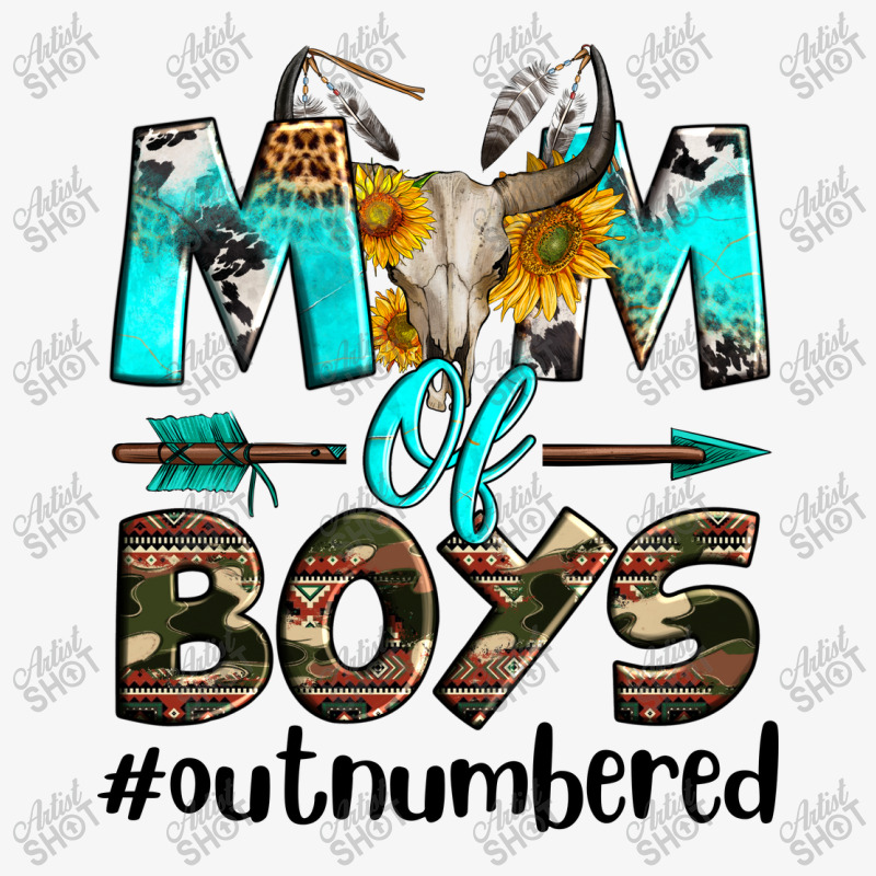 Mom Of Boys Out Numbered Ladies Fitted T-Shirt by Neo Western | Artistshot