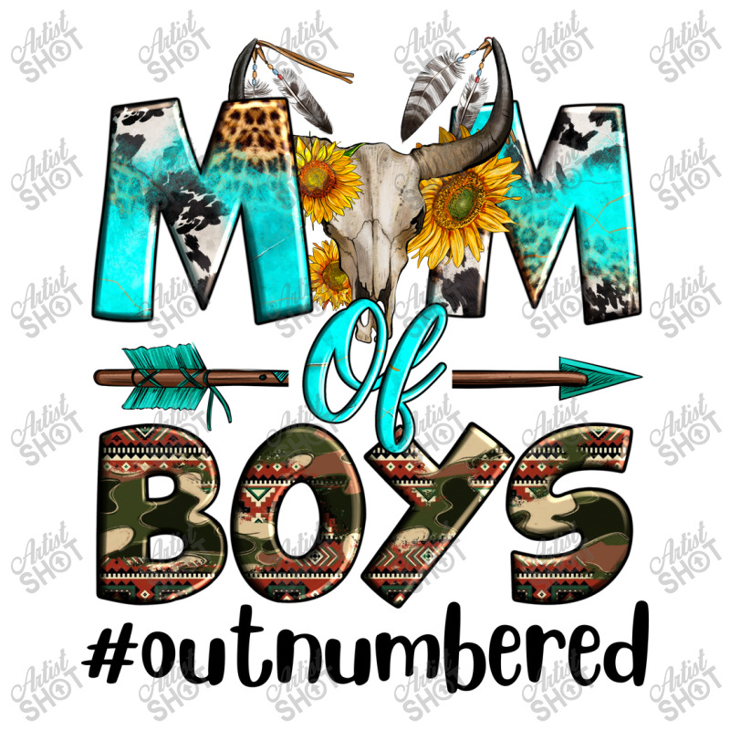 Mom Of Boys Out Numbered Women's V-Neck T-Shirt by Neo Western | Artistshot