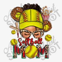 Softball Mom Messy Bun Ladies Fitted T-shirt | Artistshot