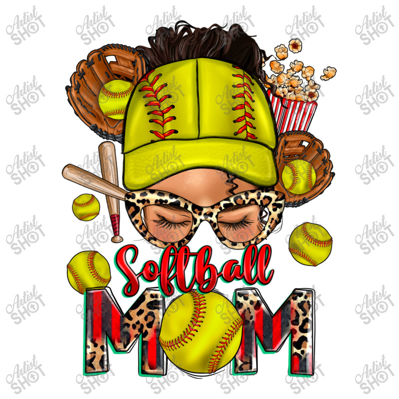 Softball Mom Messy Bun Men's T-shirt Pajama Set by Neo Western | Artistshot