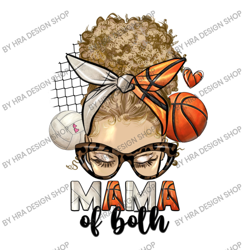 Blonde Messy Bun Mama Of Both Volleyball And Baske Baby Tee by HRA Design Shop | Artistshot