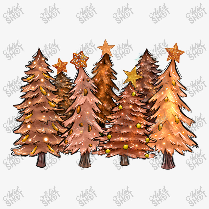 Melanin Christmas Trees With Lights Ladies Fitted T-Shirt by FaDigitalArtStudio | Artistshot