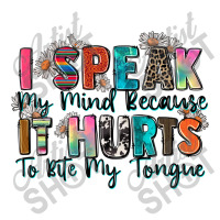 I Speak My Mind Because It Hurts To Bite My Tongue Raglan Crop Top | Artistshot