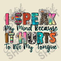 I Speak My Mind Because It Hurts To Bite My Tongue Cropped Hoodie | Artistshot