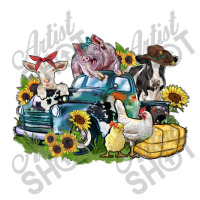 Farm Animals Truck Raglan Crop Top | Artistshot