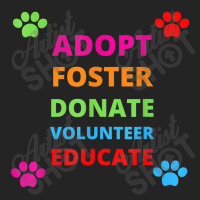 Adopt Foster Donate Volunteer Educate Dog 3/4 Sleeve Shirt | Artistshot