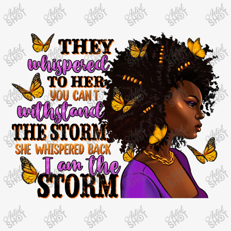 They Whispered To Her Afro Woman Ladies Fitted T-Shirt by RanaPortraitStore | Artistshot