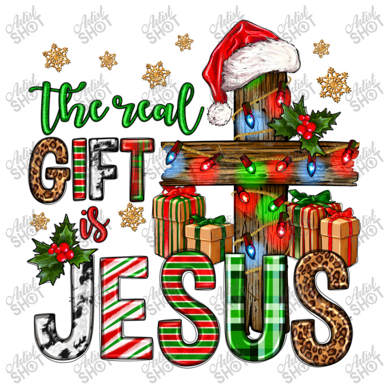 The Real Gift Is Jesus Christmas Baby Tee by Neo Western | Artistshot