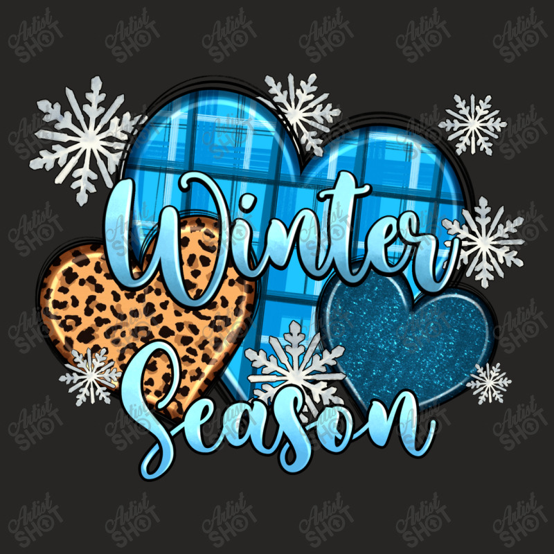 Snow Hearts Winter Season Ladies Fitted T-Shirt by Zillion Design Studio | Artistshot