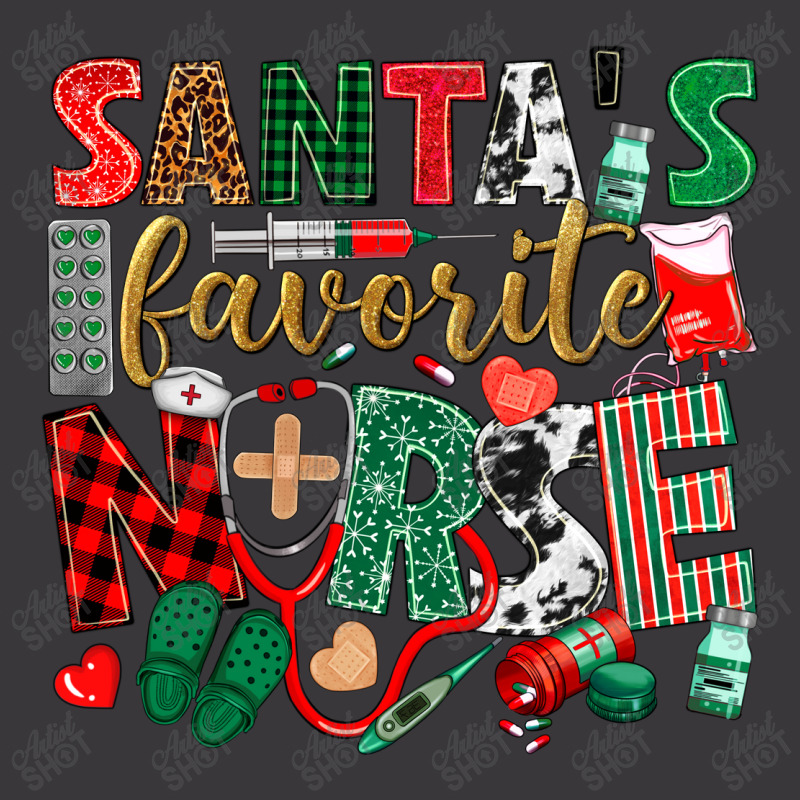 Santa's Favorite Nurse With Stethoscope Ladies Curvy T-Shirt by Neo Western | Artistshot