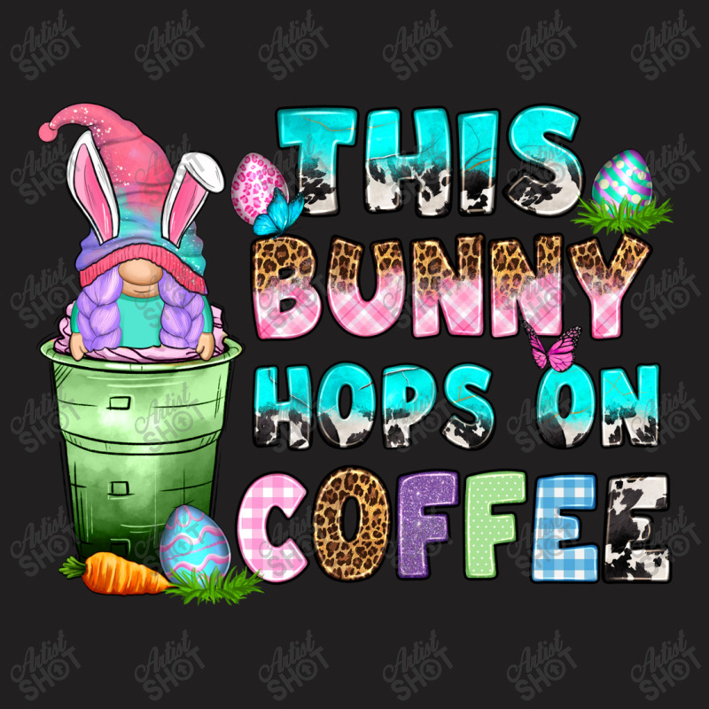 This Bunny Hops On Coffee T-shirt | Artistshot