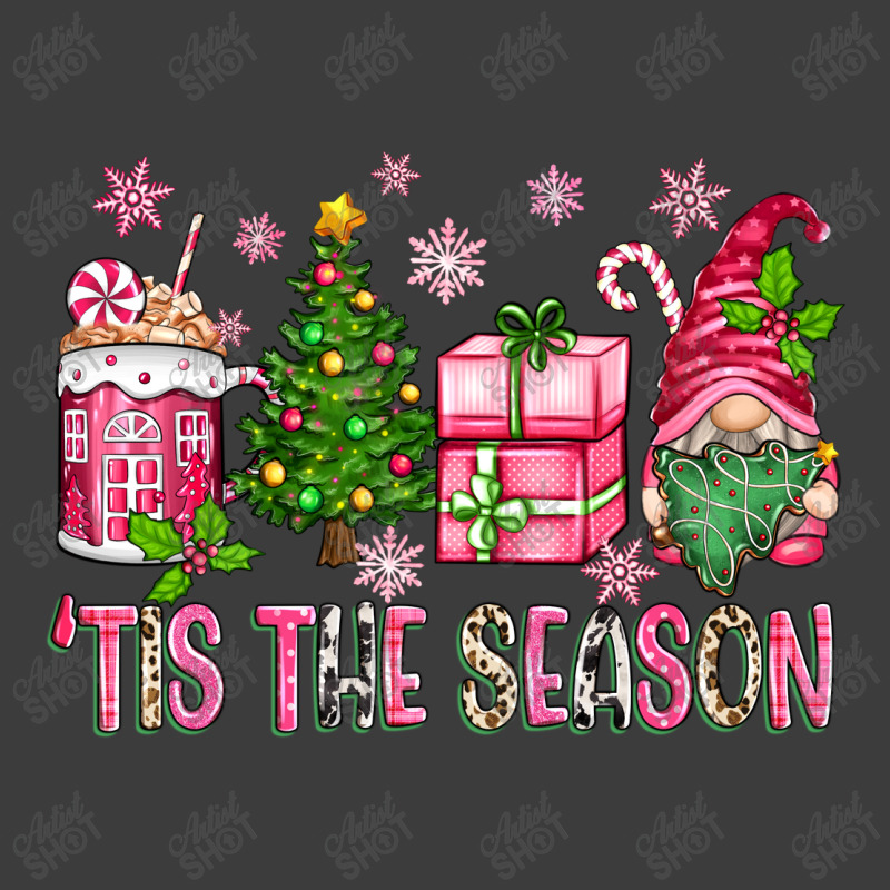 Pink Christmas 'tis The Season Gnome Men's Polo Shirt | Artistshot