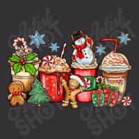 Christmas Coffee Cups Vintage Hoodie And Short Set | Artistshot