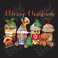 Merry Christmas Gingerbread Coffee Cups T-shirt | Artistshot