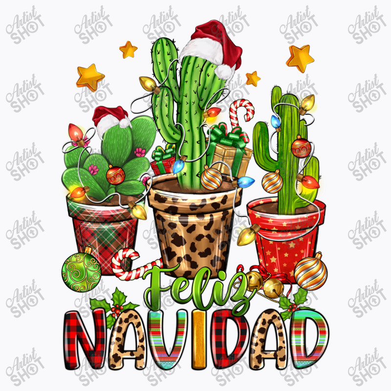 Christmas Cactus Feliz Navidad T-shirt | Artistshot