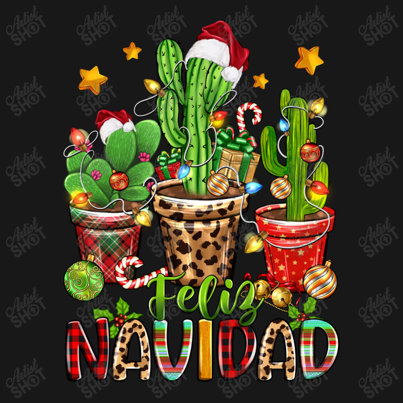 Christmas Cactus Feliz Navidad Flannel Shirt | Artistshot