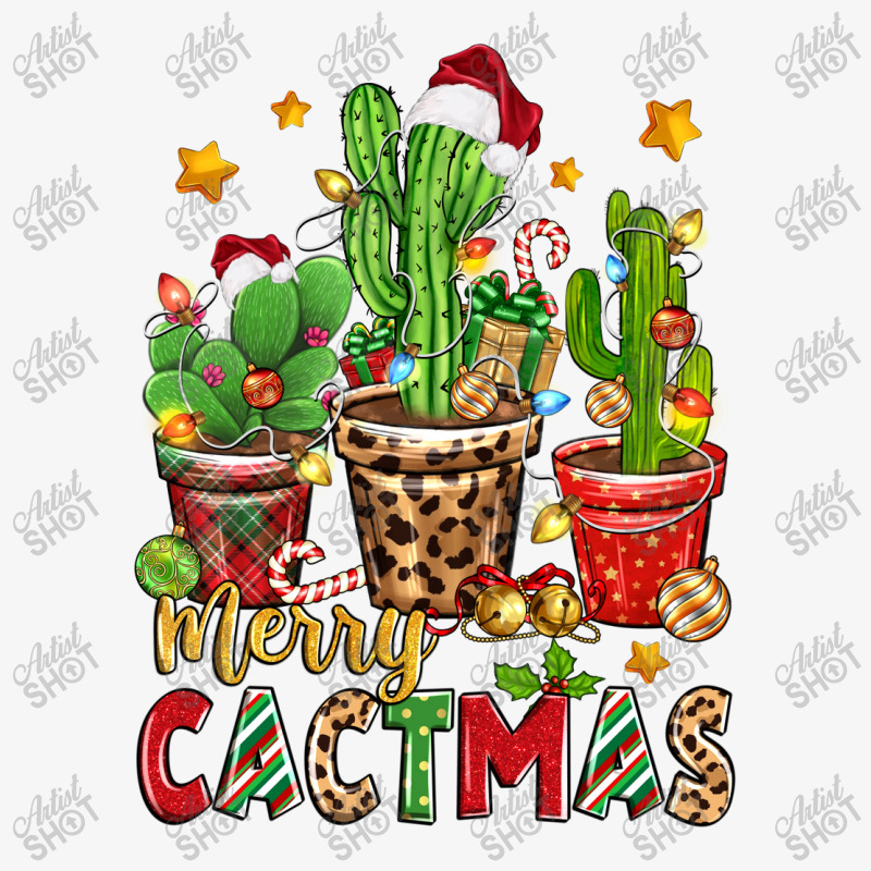 Christmas Cactus Merry Cactmas Ladies Fitted T-Shirt by Zillion Design Studio | Artistshot