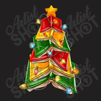 Christmas Book Tree T-shirt | Artistshot