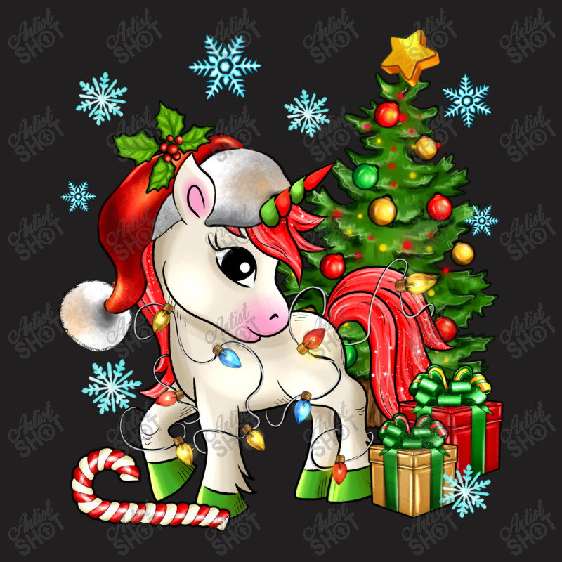 Christmas Unicorn T-shirt | Artistshot