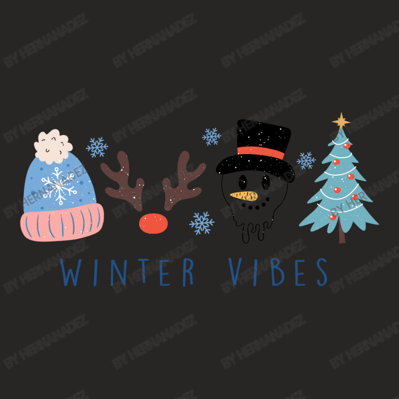 Winter Vibes Svg Ladies Fitted T-Shirt by hernanadez | Artistshot