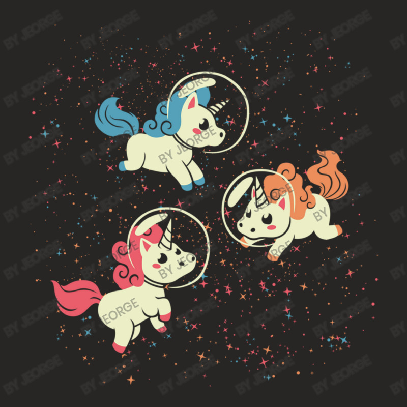 Space Unicorn Ladies Fitted T-Shirt by Jeorge | Artistshot