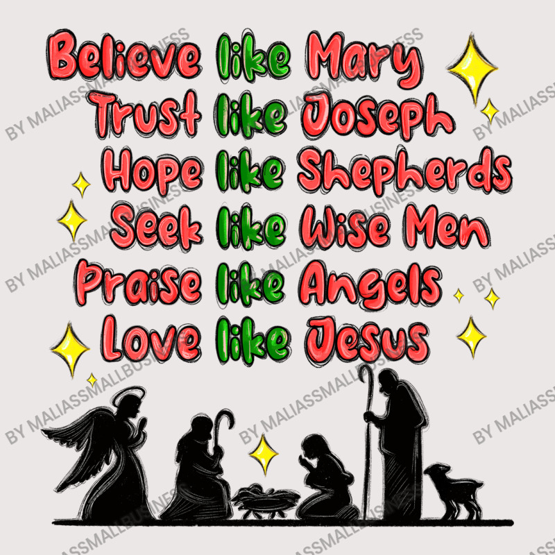 Jesus And Family Belive Like Mary Pocket T-Shirt by MaliasSmallBusiness | Artistshot