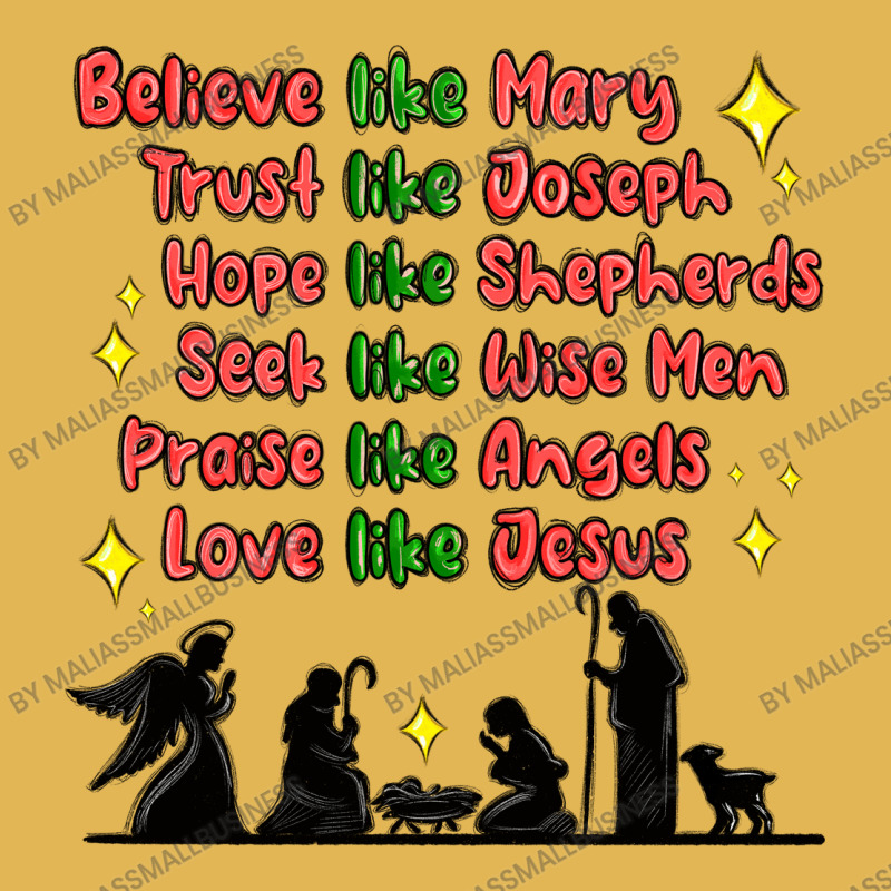 Jesus And Family Belive Like Mary Vintage Hoodie And Short Set by MaliasSmallBusiness | Artistshot