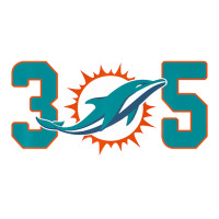 305 Modern Miami Football, Cool Dolphin, Tailgate Party Fan Premium Debie Paper Bag - 10 X 5 X 13 | Artistshot