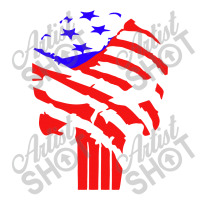 American Flag Punisher Double Wine Paper Bag - 6 1/2 X 3 1/2 X 12 3/8 | Artistshot