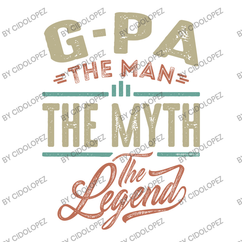 G Pa The Myth The Legend Jumbo Paper Bag - 18 X 7 X 18 3/4 | Artistshot