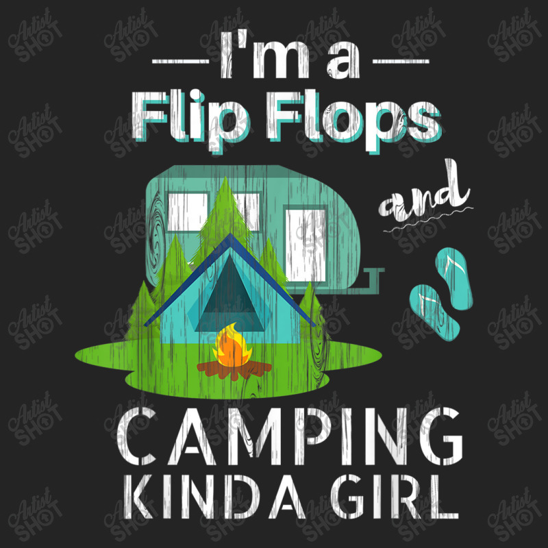 Camping Flip Flops Roadtrips Rv 3/4 Sleeve Shirt | Artistshot