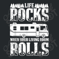 Camping Life Rocks When Living Room Rolls Crewneck Sweatshirt | Artistshot