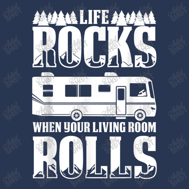 Camping Life Rocks When Living Room Rolls Men Denim Jacket by YenNgoc | Artistshot