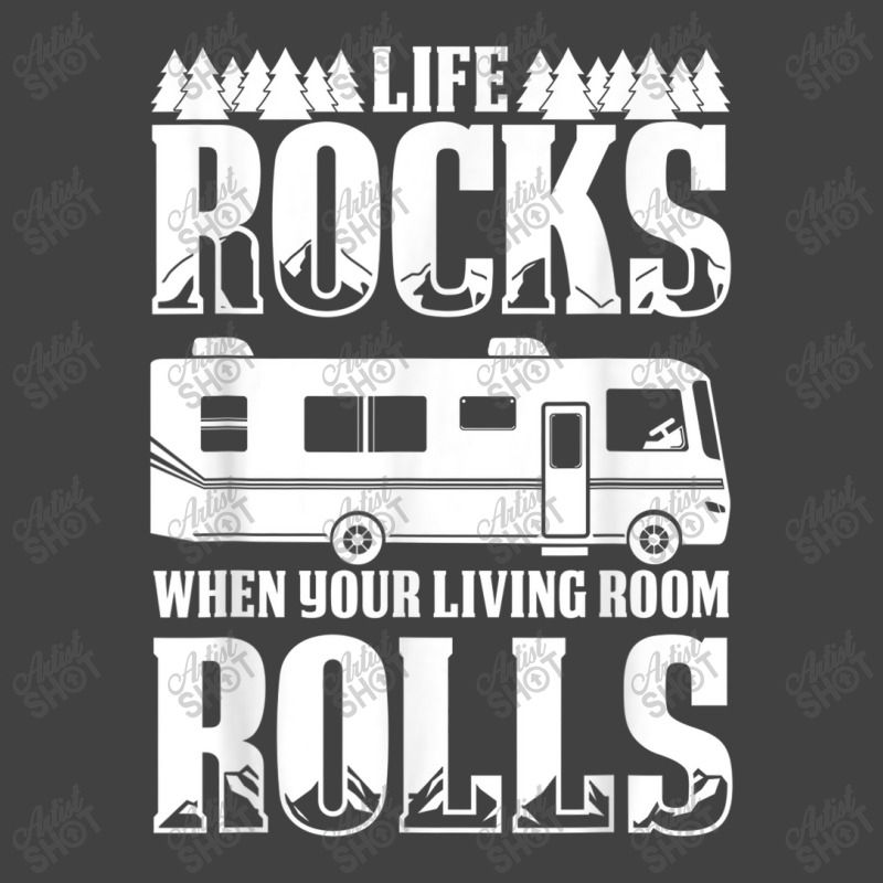 Camping Life Rocks When Living Room Rolls Vintage T-Shirt by YenNgoc | Artistshot