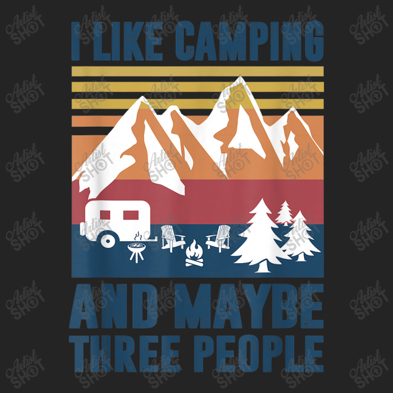 Camping Like Camp And Three People 3/4 Sleeve Shirt | Artistshot