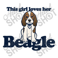 This Girl Loves Her Beagle Queen Paper Bag - 16 X 6 X 19 1/4 | Artistshot