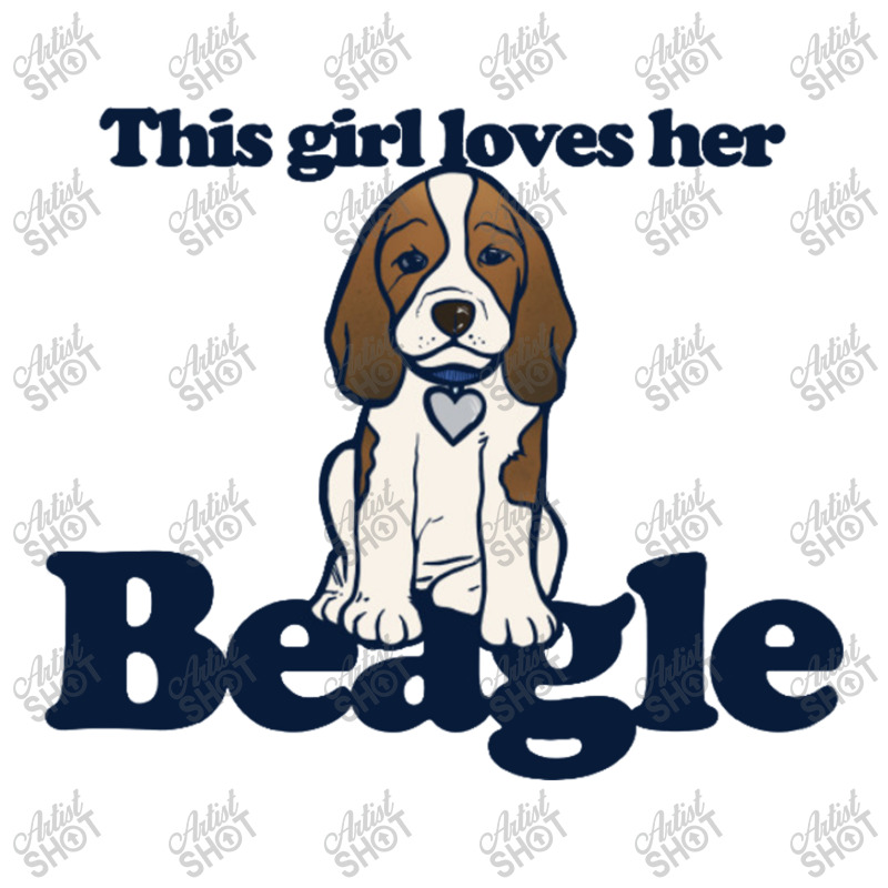 This Girl Loves Her Beagle Queen Paper Bag - 16 X 6 X 19 1/4 | Artistshot