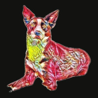 An Alert Border Collie Mix Br Scorecard Crop Tee | Artistshot