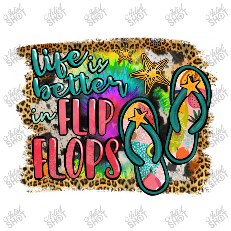 Life Is Better In Flip Flops Take Out Paper Bag - 14 X 10 X 15 1/2 | Artistshot