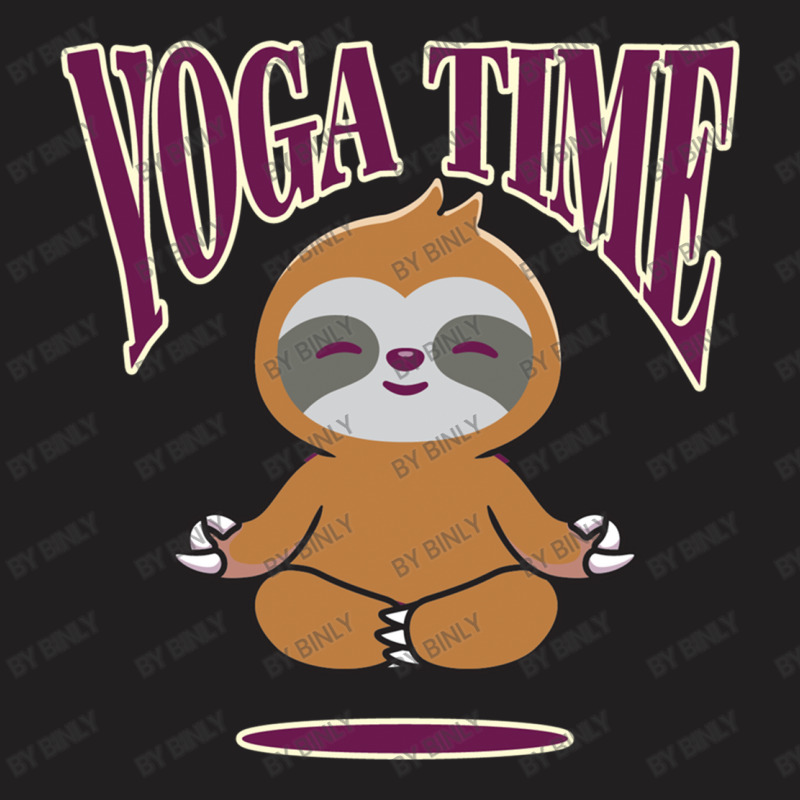 Sloth Yoga Time I Meditation Pilates T-Shirt by binly | Artistshot