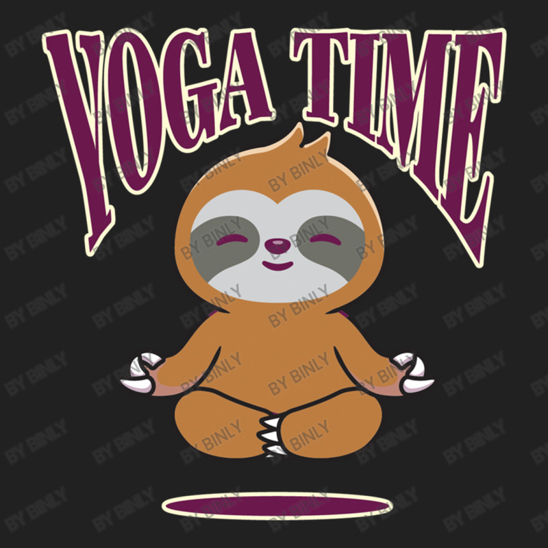 Sloth Yoga Time I Meditation Pilates Basic T-shirt by binly | Artistshot