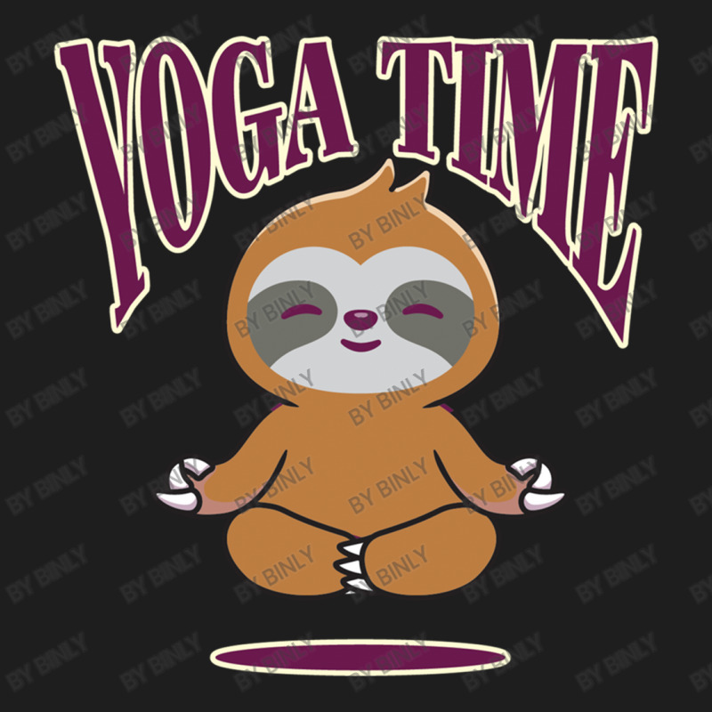 Sloth Yoga Time I Meditation Pilates Classic T-shirt by binly | Artistshot