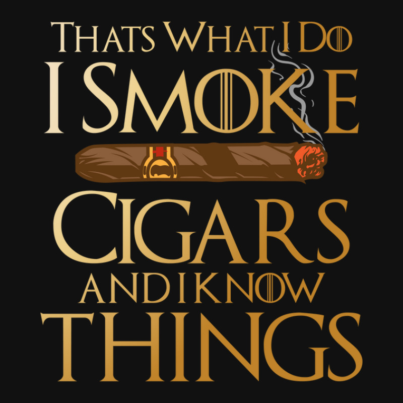 That's What I Do I Smoke Cigars And I Know Things Baby Bibs by Frank095 | Artistshot