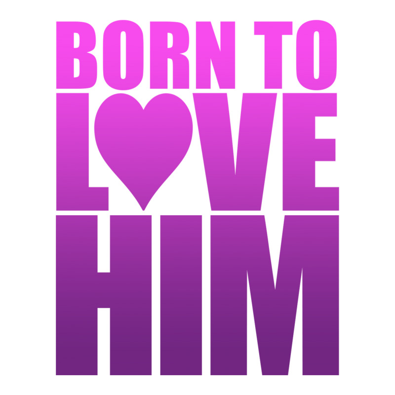 Born To Love Him Wine Paper Bag - 5 1/2 X 3 1/4 X 13 | Artistshot