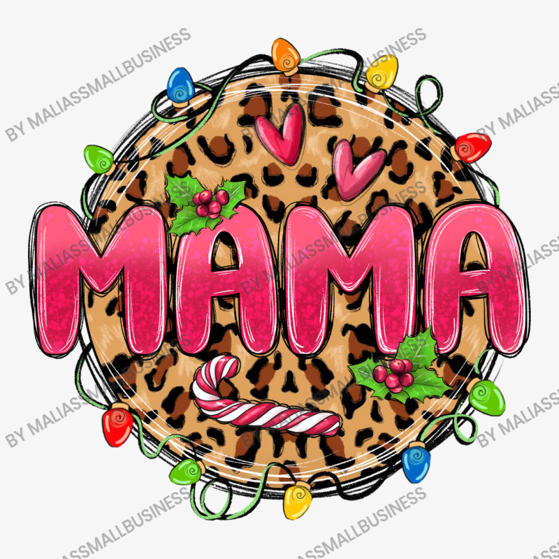 Mama Christmas Lights Ladies Fitted T-Shirt by MaliasSmallBusiness | Artistshot