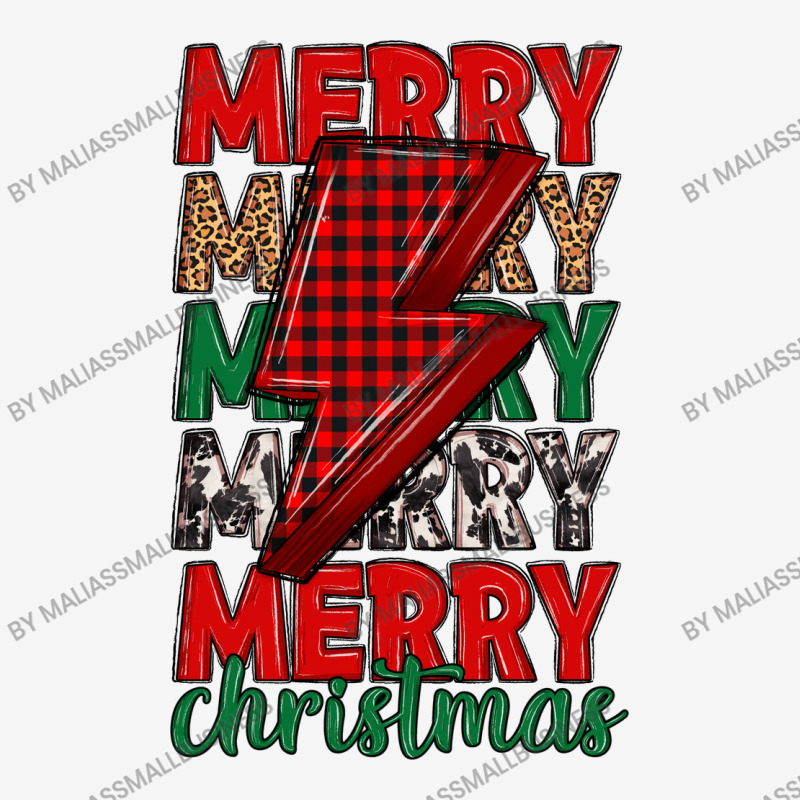 Merry Christmas Lightning Bolt Scorecard Crop Tee by MaliasSmallBusiness | Artistshot