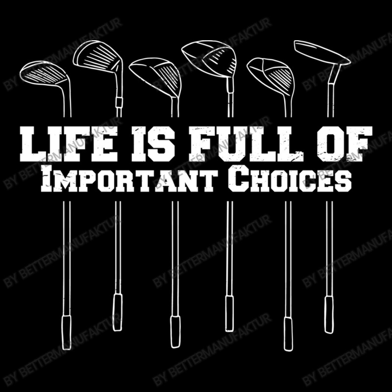 Life Is Full Of Important Choices Golf Funny Golfe Men's 3/4 Sleeve Pajama Set by BetterManufaktur | Artistshot