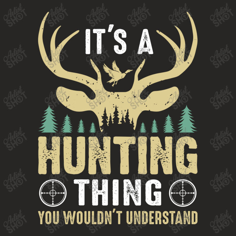 Hunting Season Ladies Fitted T-Shirt by kau | Artistshot