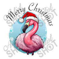 Pink Flamingo  - Merry Christmas Maternity Scoop Neck T-shirt | Artistshot