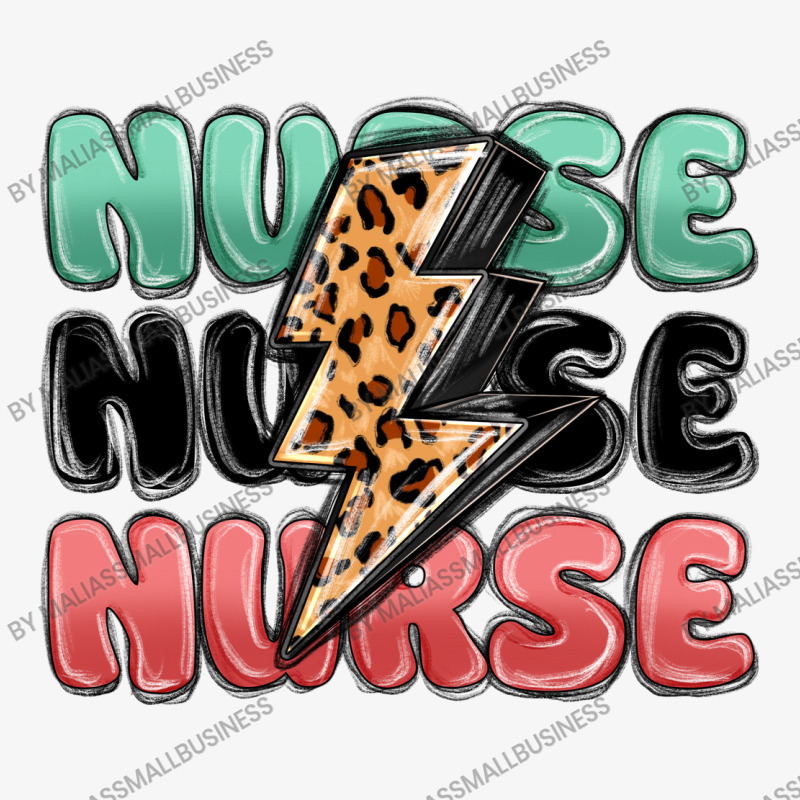 Nurse Leopard Lightning Bolt Ladies Fitted T-Shirt by MaliasSmallBusiness | Artistshot